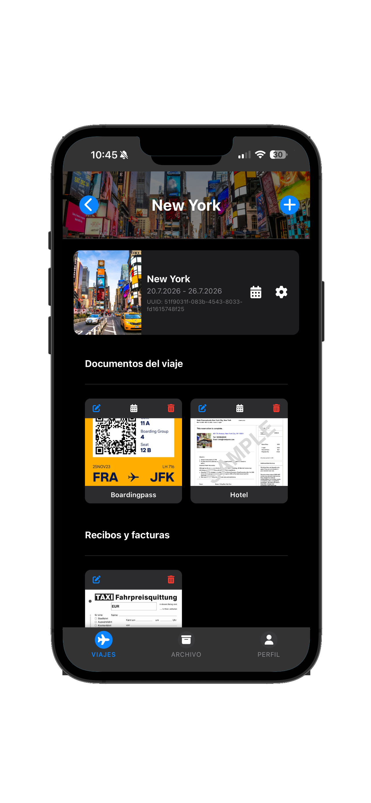 Detalles del viaje a Nueva York